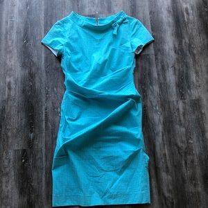 Sara Campbell Turquoise Cinched Dress